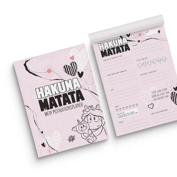 Motivationsplaner Hakuna Matata (A4)