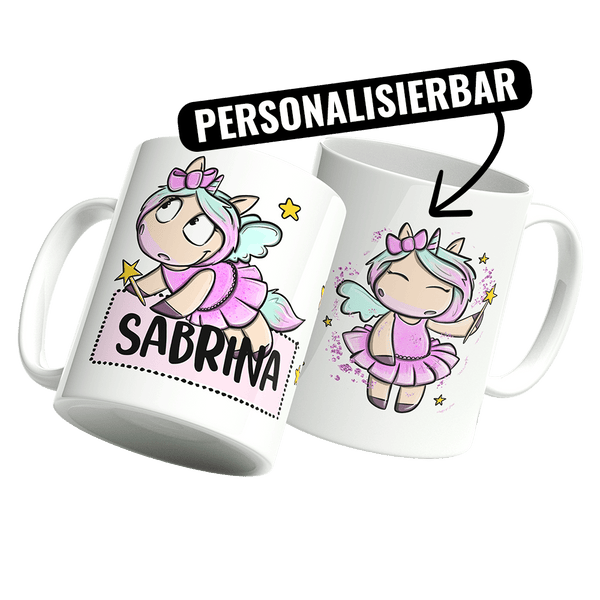 Tasse mit Wunschnamen "Mina Fee"