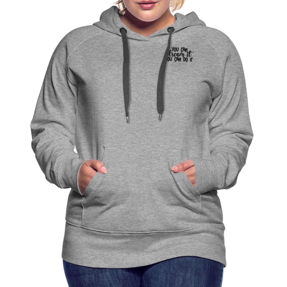Hoodie - you can do it - Grau meliert