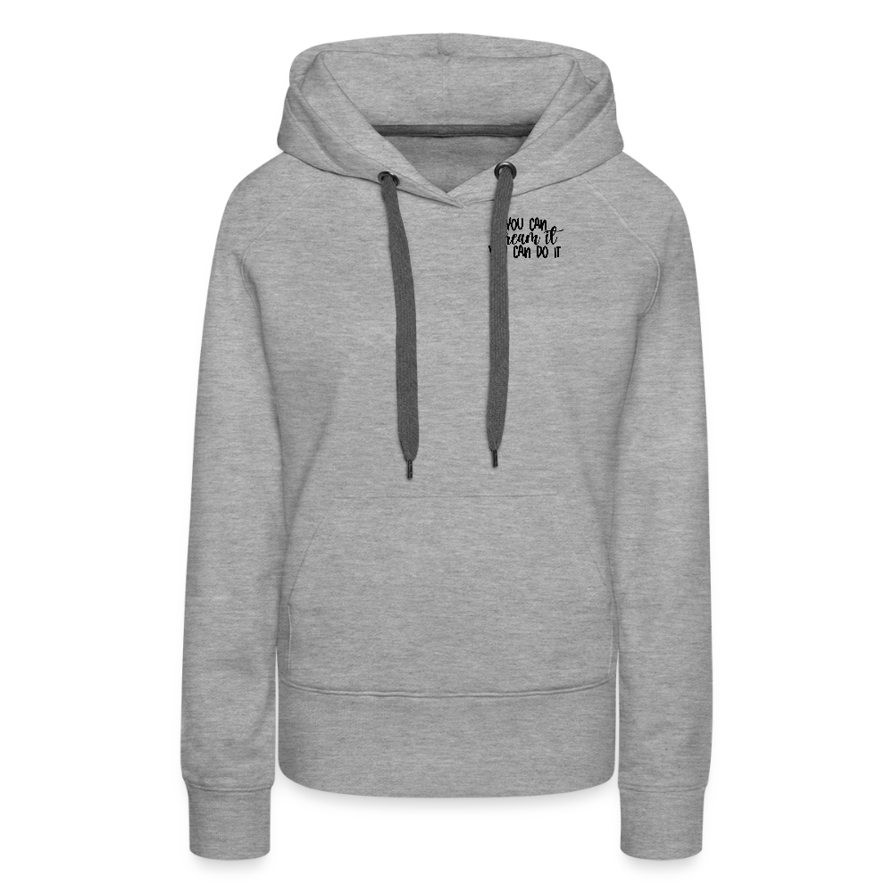 Hoodie - you can do it - Grau meliert