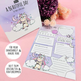 A Beautiful Day Motivationsblock Abend für Kinder A5 mit Innenseite