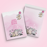 Notizblock A4 „Einhorn Mina – Beste Freunde"