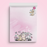 Notizblock A4 „Einhorn Mina – Beste Freunde"