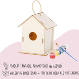 Vogelhaus Bausatz Komplett-Set zum Bemalen