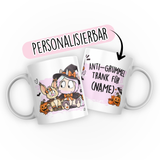 Personalisierte Halloween-Tasse mit Namen | Einhorn Mina