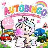 Minas Autobingo- Das perfekte Reisespiel für lange Autofahrten (A4) zum Download