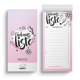 Einkaufsliste Ziele setzen DIN lang