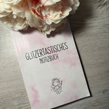 Glitzertastisches Notizbuch (A5) rosa