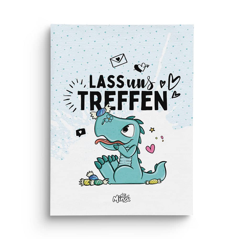 Dino Rio A6 Notizblock für Kinder von Einhorn Mina