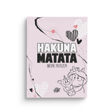 Notizblock Hakuna Matata A5 + Kugelschreiber - Einhorn Mina Set