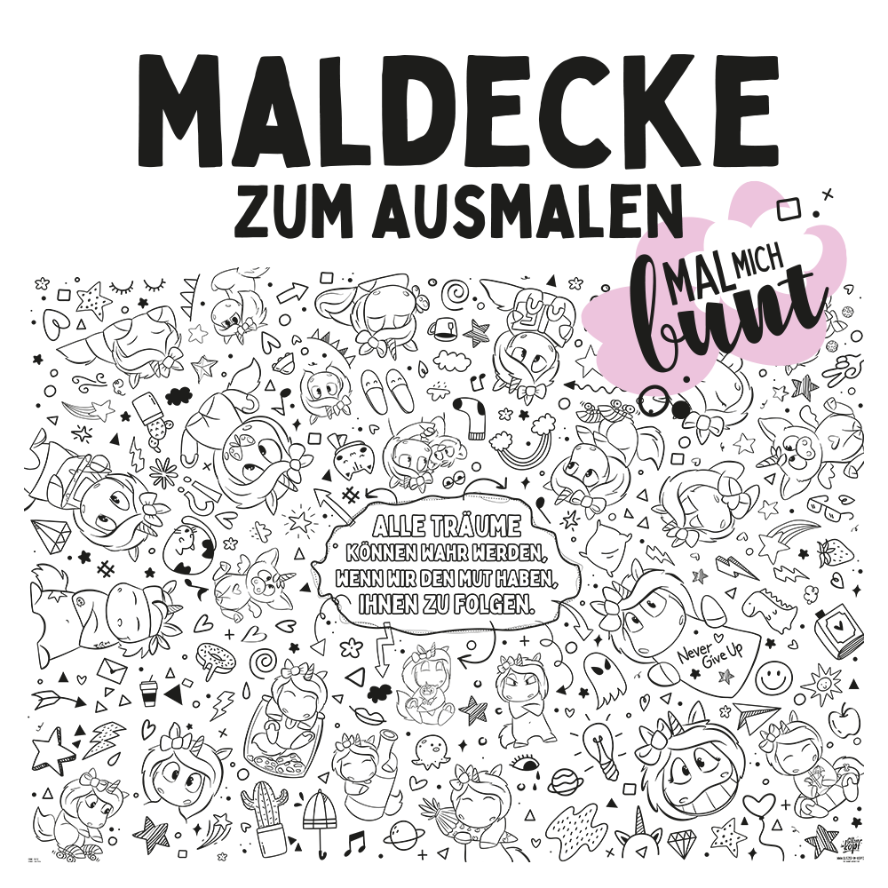 Maldecke Mina - Einhorn Mina Kids