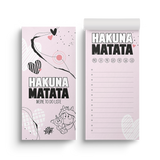 To Do Liste Hakuna Matata DIN Lang - Einhorn Mina Block