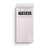 To Do Liste Hakuna Matata DIN Lang - Einhorn Mina Block