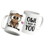 Tasse Eule - Owl i need is you - Einhorn Mina tasse