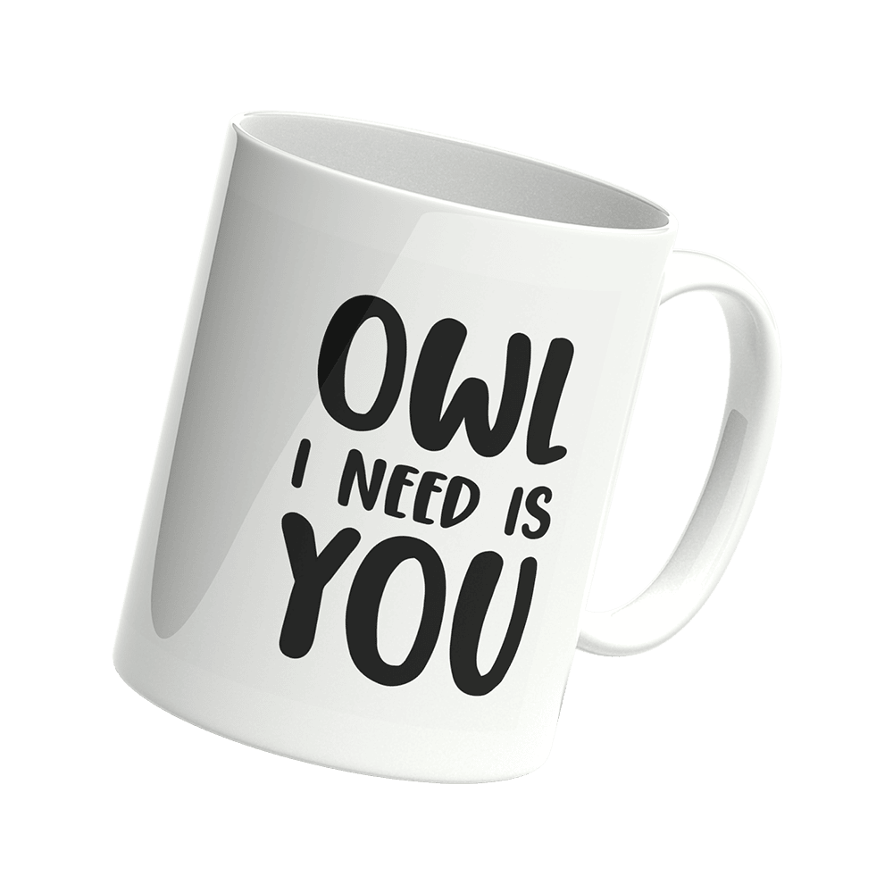 Tasse Eule - Owl i need is you - Einhorn Mina tasse