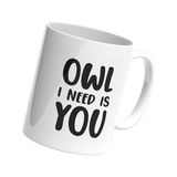 Tasse Eule - Owl i need is you - Einhorn Mina tasse