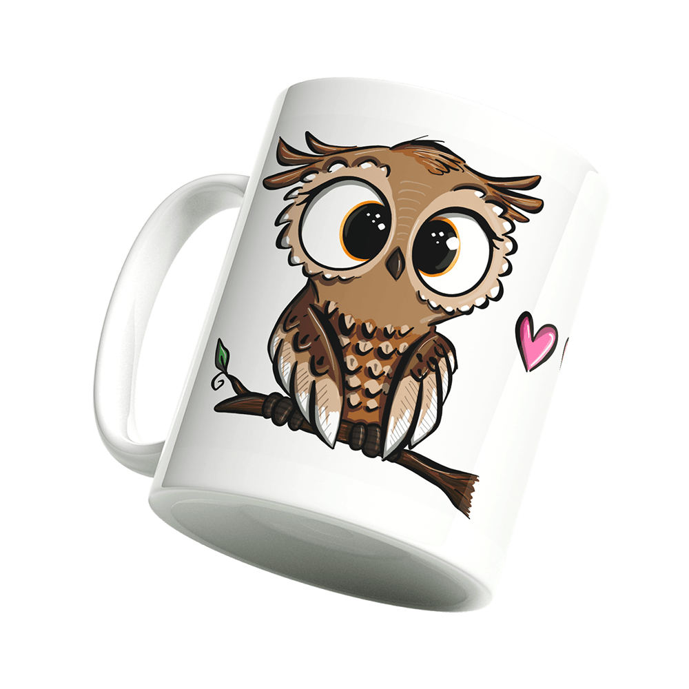 Tasse Eule - Owl i need is you - Einhorn Mina tasse
