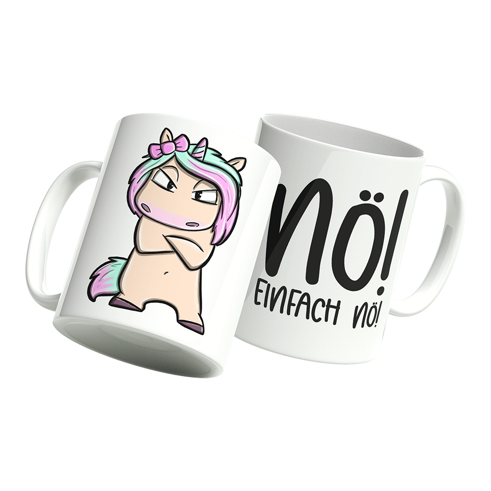 Tasse Einfach Nö - Einhorn Mina Tasse